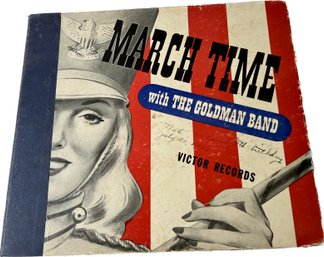 Antique Vinyl Record - March Time With The Goldman Band