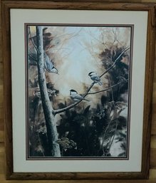 Artwork Of Birds Signed By The Artist, Jean Vietor, Numbered  130/750, 31' X 25'