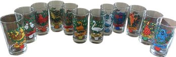 12 Days Of Christmas Glasses - 5.5'T