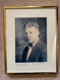 Framed Photo Of Young Gentleman, Circa 1926- 8x1x10