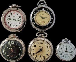 Collection Of Pocket Watches- Not Working, Perfect For A Project!