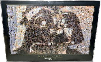 Darth Vader Photo Mosaics Framed Print 36x24