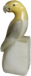 Vintage Alabaster Marble Bird Statue