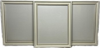 Three White And Gold Frames 16x13