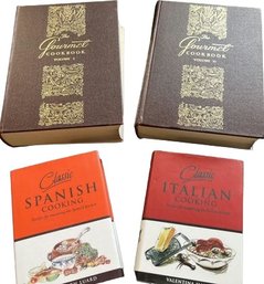 Gourmet Cookbook Volumes I & II & Classic Spanish & Italian Cooking.
