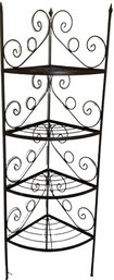 Metal Corner Shelf - 60 Tall X 14 Deep