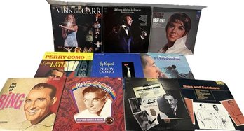 Vinyl Records By Bing Crosby, Perry Como, Vikki Carr, John Mathis And Many More