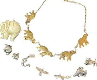 Elephant And Animal Lovers Pendants And Necklace