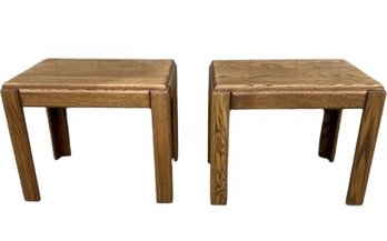 Matching Oak Side Tables (24x19.5x18)