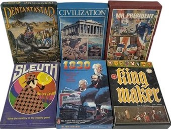 Games: Magic Realm, The Warlord Game, New World, Propaganda, Cootie, Robin Hood,the Battle For Italy And More!