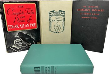 The Complete Tales And Poems Of Edgar Allan Poe, Bridge Of San Luis Rey, The Complete Sherlock Holmes, Hotel