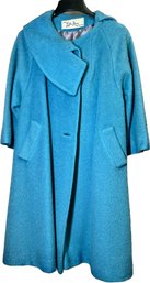 Paris Lilli Ann San Francisco Womens Blue Coat