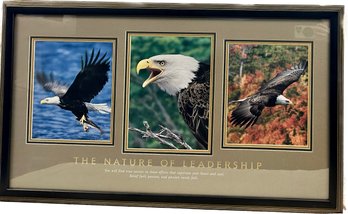 The Nature Of Leadership Eagle Inspirational Photo Artwork, 39x22.5