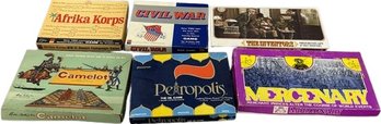 Game Lot 3: Civil War, Africa Korps, The Inventors, Camelot, Petropolis, Mercenary