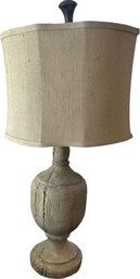 Wooden Base Lamp 33 Tall