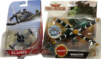 Disney Planes Windlifter & Jolly Wrenches Dusty Crophopper By Mattel- New In Boxes