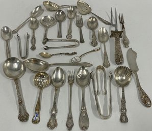 Lot Of All Stamped Sterling Silver Flatware, 1:7 Lb/oz