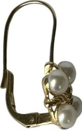 14 K Gold 4 Pearl Earring