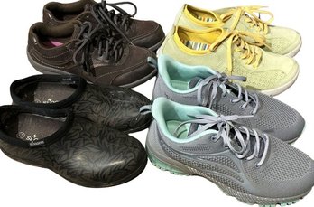 4 Pairs Of Shoes, Sloggers 6, Dansko 36, Lamincoa 6, Skechers 6.5