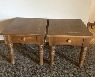 (two) Broyhill Side Tables - 23Wx27Lx23H