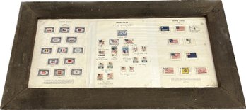 United States Flag Stamps And Overrun Countries. 31x16x1