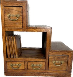 Wooden Double Sided Staircase Cabinet