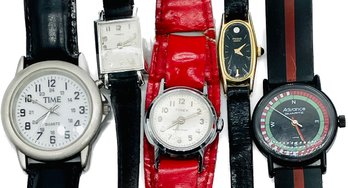 Vintage Ladies Watches, Untested - Advance, Timex, Time, Pulsar. Silvertone And Goldtone.