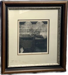 Framed Pencil On Paper Signed Contemporary Art