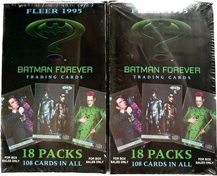 2 BOXES - Fleer 1995 Batman Forever Trading Cards (sealed Boxes)
