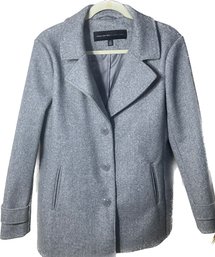 Marc New York Grey Peacoat, Womens L