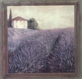 Floral Lavender Farm Print By J. Wiens (19x23)