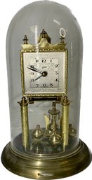 Schatz Square Face Clock With Glass Dome Made In Germany