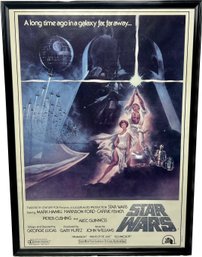 1982 Framed Star Wars Poster 21x29.5