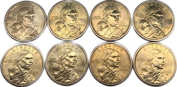 Liberty 2000 One Dollar Coins (8)