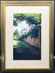 Frames Floral Walkway Photograph, Artist Unknown (13in X 17.5in)