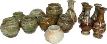 Multicolor Marble Stone Vases