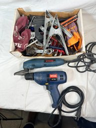 Ryobi 3/8in VSR Electric Screwdriver, Ryobi Electric Sander And More Tools
