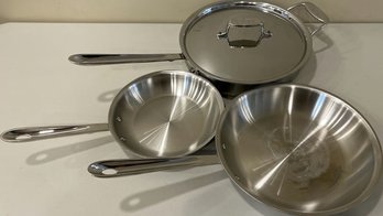 All-Chad D5 Stainless Steel Pan Set (3 Qt, 10in, 8in)