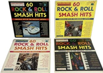 Four Box Sets Of Rock & Roll Smash Hits Vinyls, One UNOPENED!