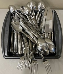 Stamped India Stainless Steel Silverware Set