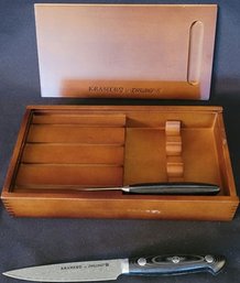 2 Streak Knives And Wooden Box. Kramero By Zwilling.