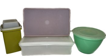 Vintage Tupperware Pick-A-Deli Pickle Keeper, Tupperware Crisp-it Salad Bowl, And More!