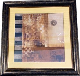 A Classic Art Print Framed In Abstract Design - 29x2x29