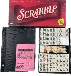 Sealed Scrabble Crossword Game & Mah-Jongg - 12.5x1x8.5