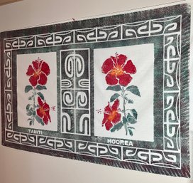 Tahiti Moorea Flower Tapestry, 44x80