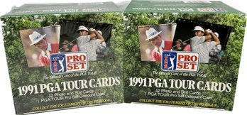 2 BOXES - 1991 PGA Pro Set Tour Cards