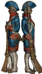 A Pair Of Burwood Products Early American Revolution Soldiers