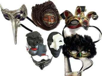 Collection Of Theatrical Masks- All Roughly 7in