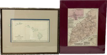 Wall Art Chart Of The Sandwich Islands, 1871 Windham Map