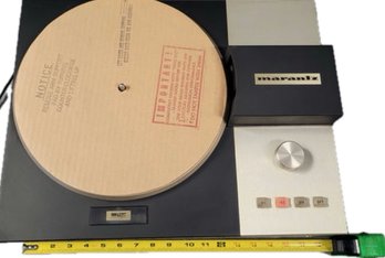 SLT Universal Marantz Record Player. Turns On - 19 Length X 16 Width